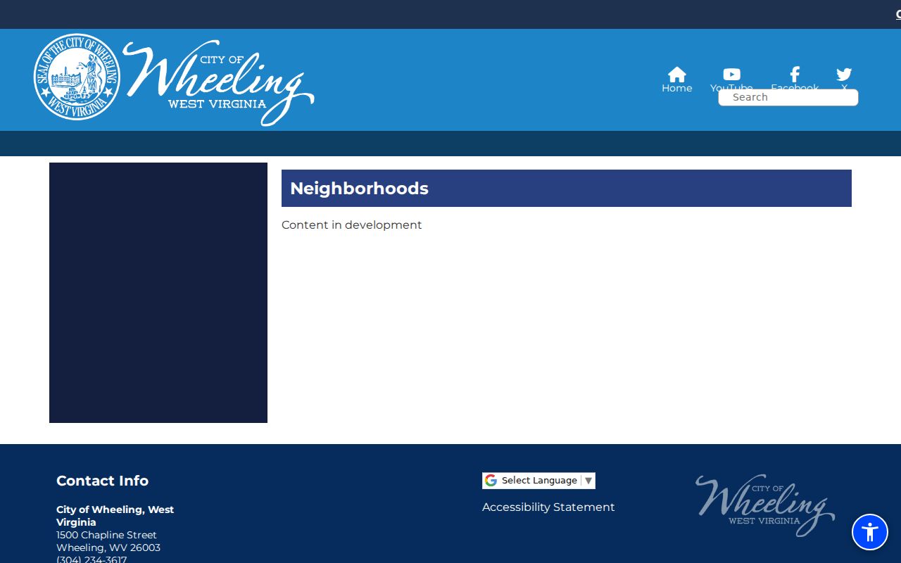 Wheeling neighbors and neighborhood information page